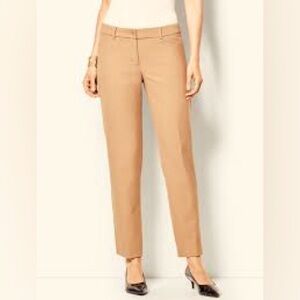 Talbots tan Hampshire Ankle career poly viscose spandex pants, size 12.